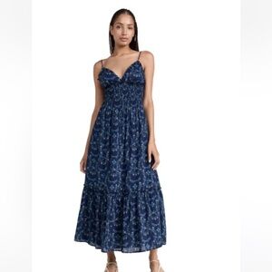 Hill House Dottie Dress Navy Charm Scallop